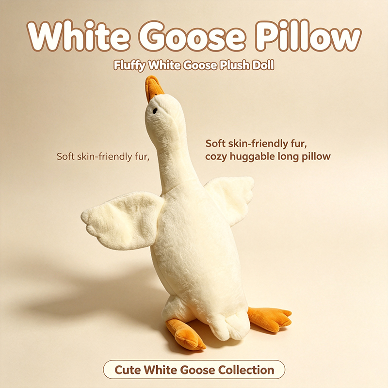 White Goose Pillow