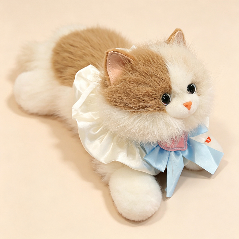 Gentle Blue Silk Kitten