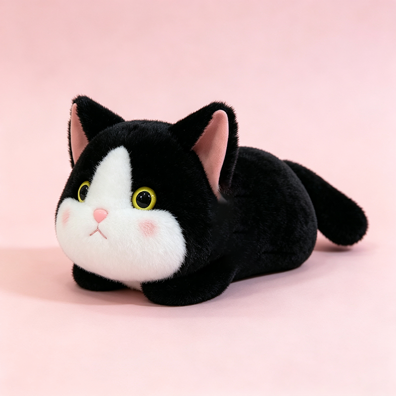 Fluffy Lying Kitten